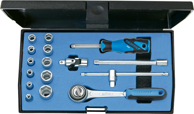 Sechskant-Steckschlüssel-Garnitur 1/4", 16-teilig Produktbild img1 L