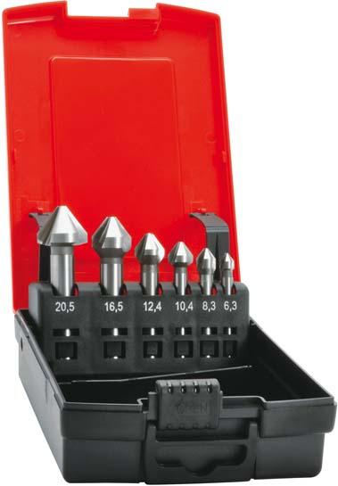 Kegel- und Entgratsenker-Satz 75° mit zyl. Schaft Produktbild img1 L