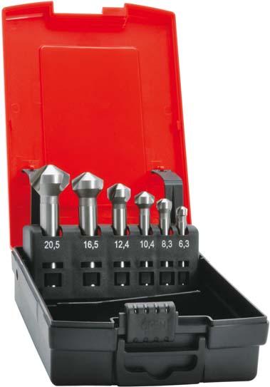 Kegel- und Entgratsenker-Satz 120° mit zyl. Schaft Produktbild img1 L
