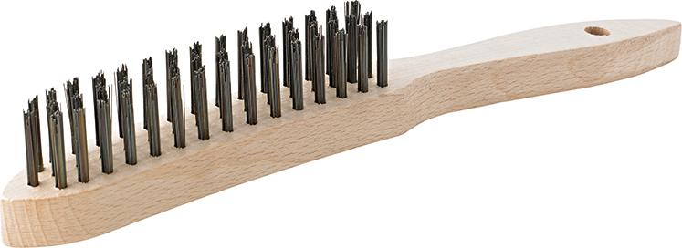 Handdrahtbürste Stahl glatt 4-reihig mm FORMAT Produktbild img1 L