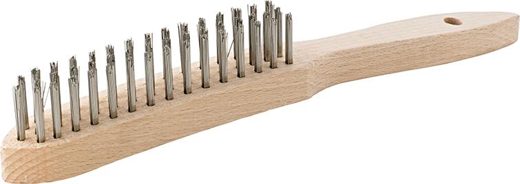 Handdrahtbürste rostfrei glatt 2-reihig mm FORMAT Produktbild img1 L
