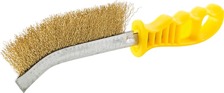 Handstielbürste UniversalMessing gewellt 260mm FORMAT Produktbild img1 L