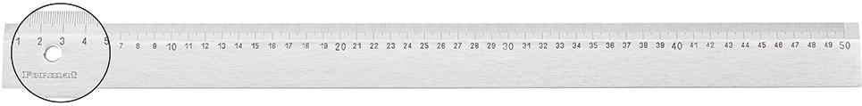 Stahllineal m. Facette 500x40x5mm FORMAT Produktbild img1 L