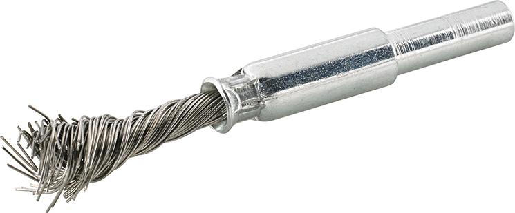 Pinselbürste, schmal, rostfreier Stahldraht (1.4310), gezopft Produktbild img1 L