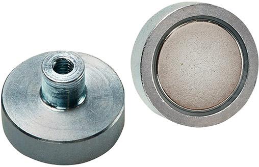 Flachgreifer-Magnet NdFeBmit Gewindebuchse 8x4,5/ 11,5mm FORMAT Produktbild img1 L