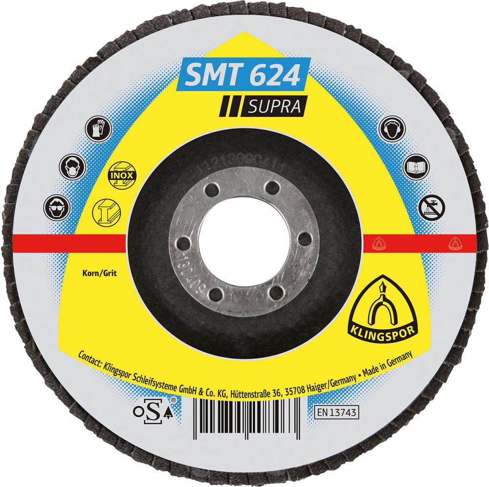 Fächerschleifscheibe, Zirkonkorund, Ø 125 mm, 12° gewölbt Produktbild img1 L