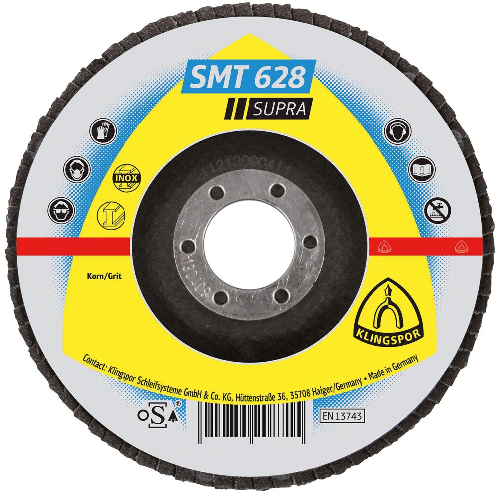 Fächerschleifscheibe SMT 628 SUPRA, Ø 125 mm, gerade Produktbild img1 L