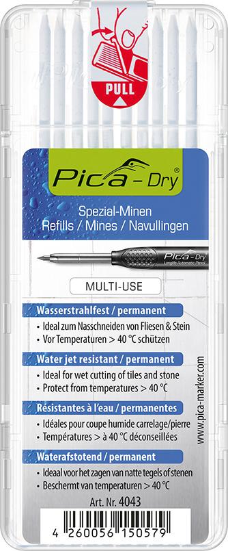 Minen-Set für Tieflochmarker Pica-Dry wasserfest weiß Pica Produktbild img1 L