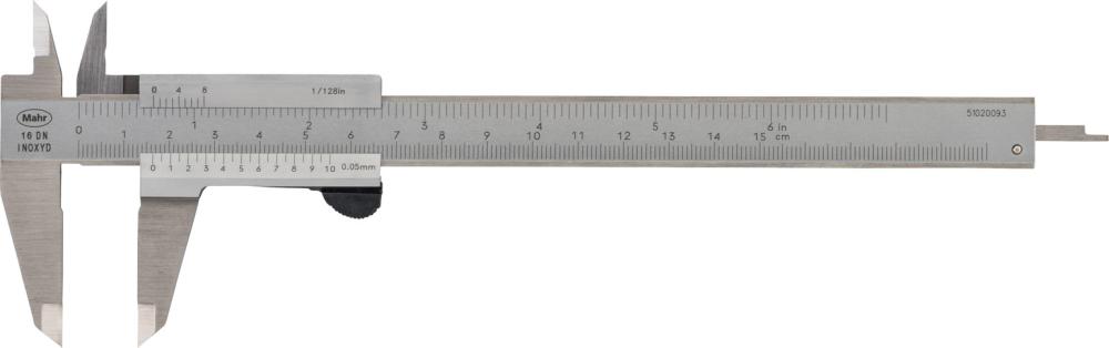 Taschenmessschieber mit rechteckigem Tiefenmaß Produktbild img1 L