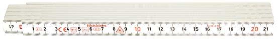 Gliedermaßstab Kunststoff2mx15mm weiß Hultafors Produktbild img1 L
