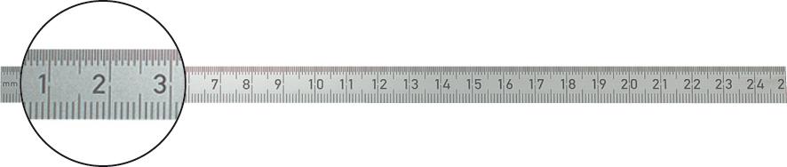 Biegsamer Stahlmassstab 100x13mm rostfrei FORMAT Produktbild img1 L