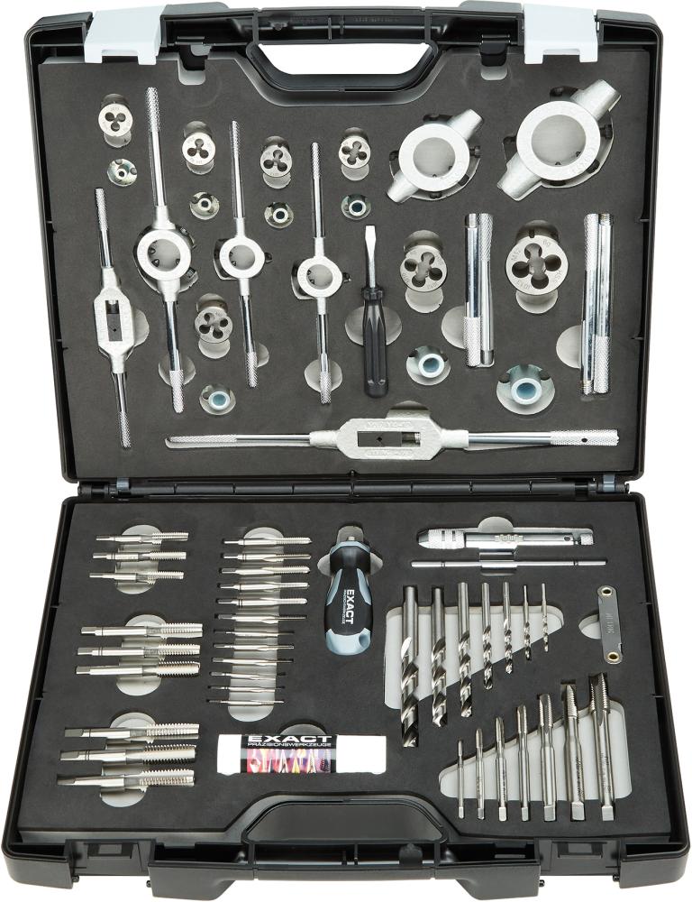 Gewindeschneidwerkzeug- Set HSS 61-teilig M3-M12 EXACT Produktbild img1 L