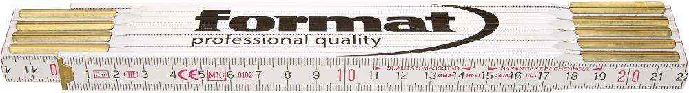 Gliedermaßstab Buche 2mx16mm FORMAT Produktbild img1 L