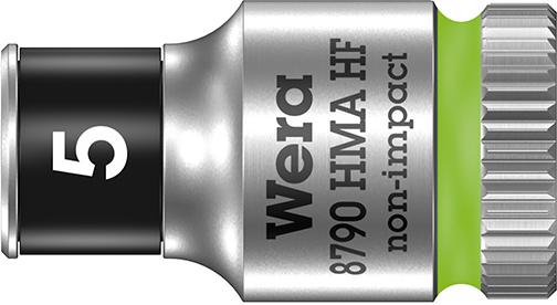 Steckschlüsseleinsatz 6-kant 1/4" 5mm mit Haltefunktion Wera Produktbild img1 L