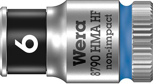 Steckschlüsseleinsatz 6-kant 1/4" 6mm mit Haltefunktion Wera Produktbild img1 L