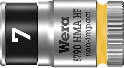 Steckschlüsseleinsatz 6-kant 1/4" 7mm mit Haltefunktion Wera Produktbild img1 L