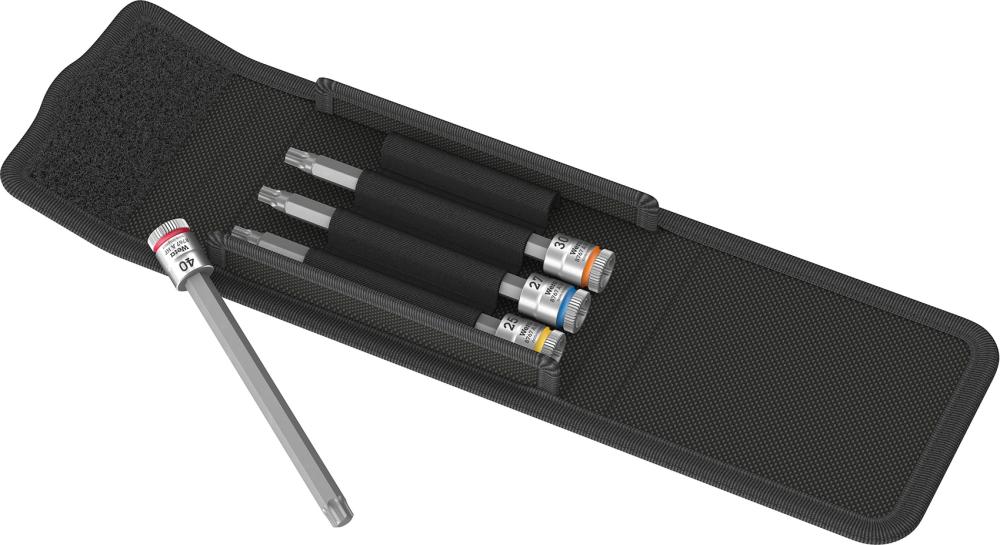 Schraubendrehereinsatz- Satz mit Haltefunktion 1/4" T25-T40x100mm 4-teilig Wera Produktbild img1 L