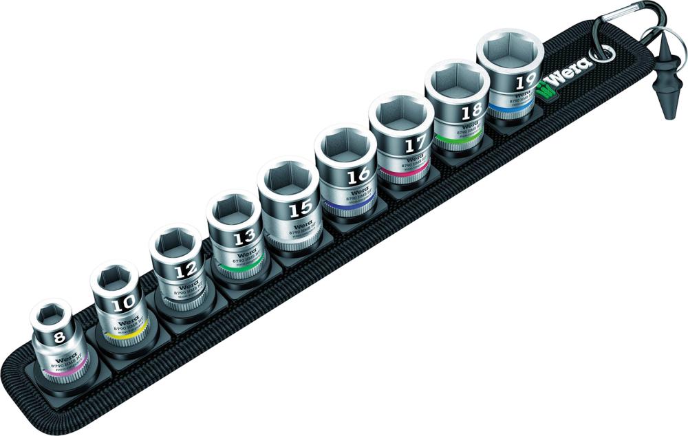 Steckschlüsseleinsatz- Satz mit Haltefunktion 3/8" 10-teilig Wera Produktbild img1 L