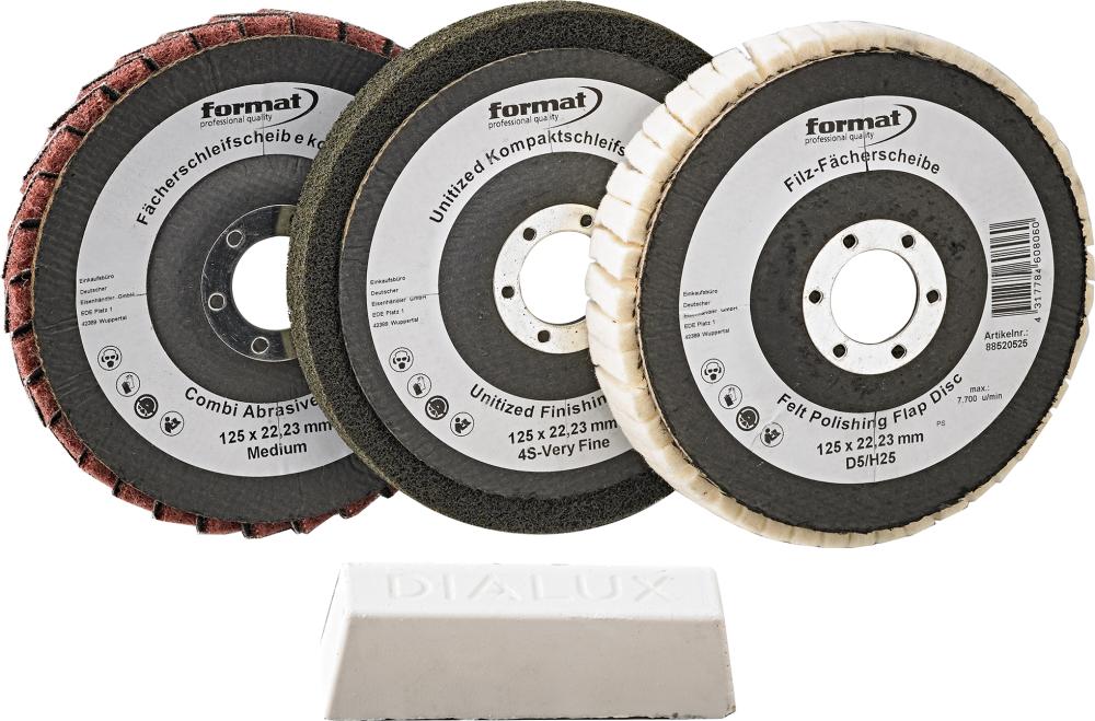 3-Stufen-Polierset mit Paste 4-teilig FORMAT Produktbild img1 L