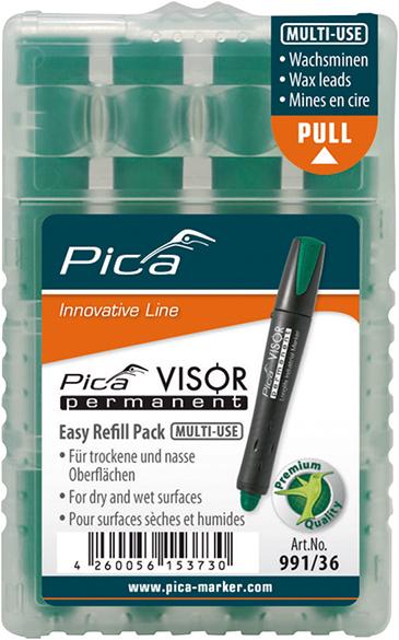 Minen-Set für Permanentmarker VISOR Industrial grün Pica Produktbild img1 L