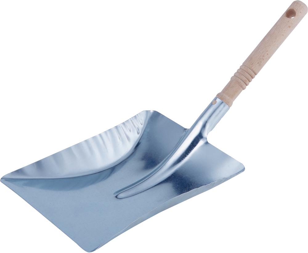 Kehrschaufel mit Holzgriff Metall verzinkt Produktbild img1 L