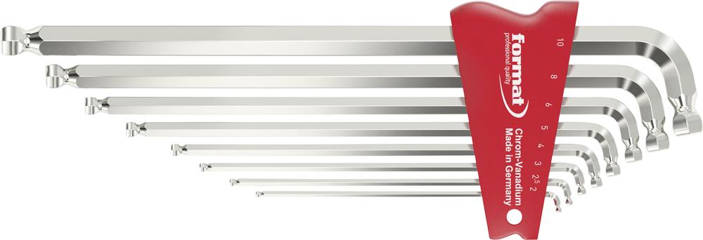 Winkelschraubendreher- Satz mit Doppelkugelkopf 8-teilig 2-10mm FORMAT Produktbild img1 L