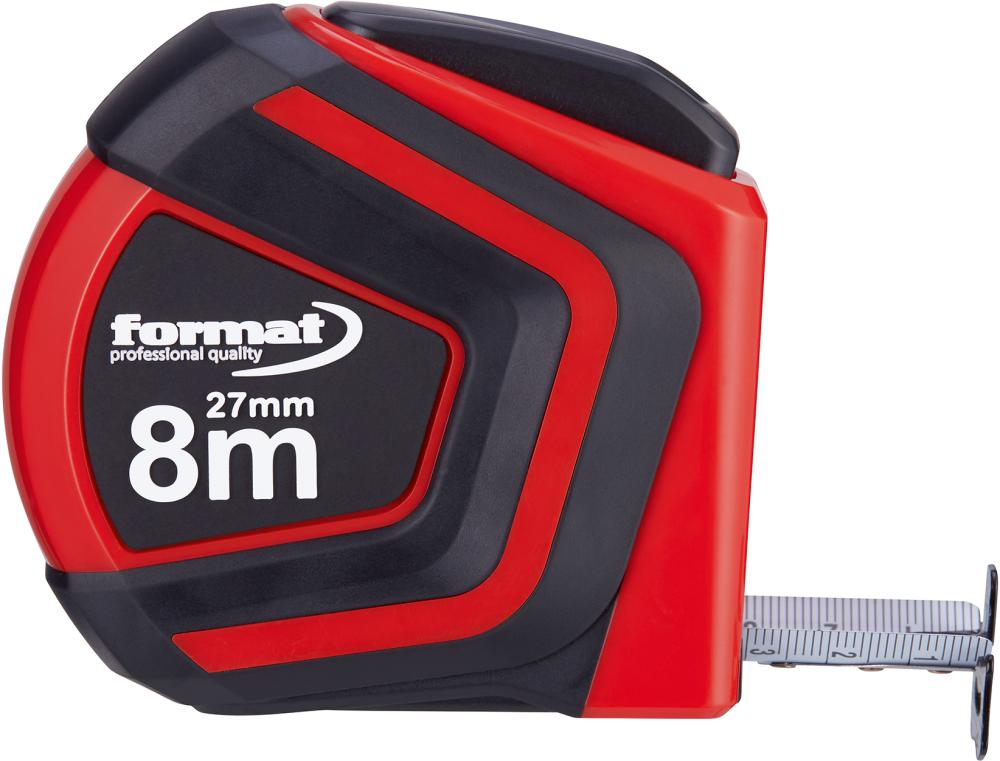 Taschenbandmaß Autolock 8mx27mm weiß FORMAT Produktbild img1 L