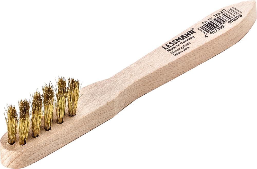 Zündkerzenbürste Messing gewellt 0,15x150mm Lessmann Produktbild img1 L