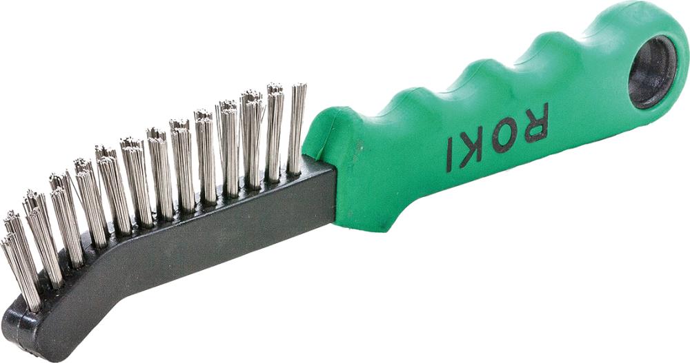 Bremssattelbürste ROKI®, rostfreier Stahldraht V4A, glatt Produktbild img1 L