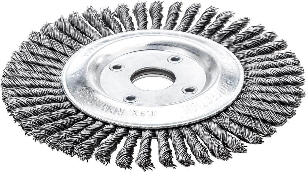 Rundbürste, Stahldraht, gezopft, schmal Produktbild img1 L