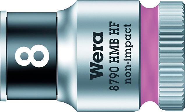 Steckschlüsseleinsatz 6-kant 3/8" 8mm mit Haltefunktion Wera Produktbild img1 L