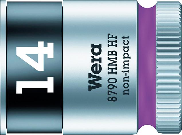 Steckschlüsseleinsatz 6-kant 3/8" 14mm mit Haltefunktion Wera Produktbild img1 L