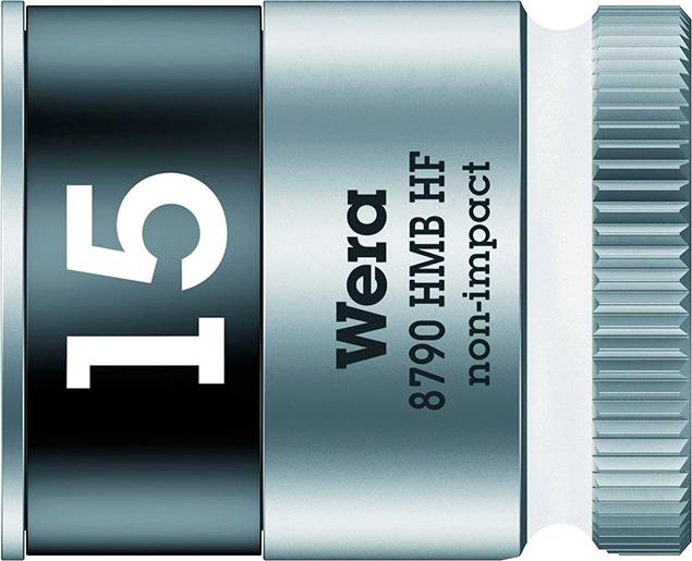 Steckschlüsseleinsatz 6-kant 3/8" 15mm mit Haltefunktion Wera Produktbild img1 L