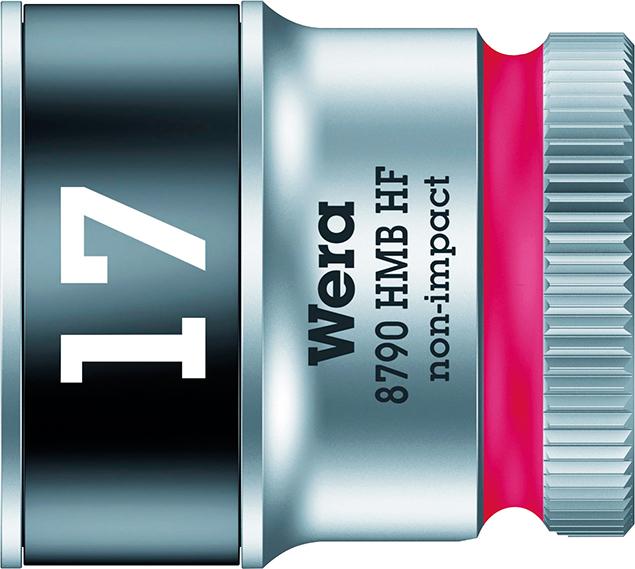 Steckschlüsseleinsatz 6-kant 3/8" 17mm mit Haltefunktion Wera Produktbild img1 L