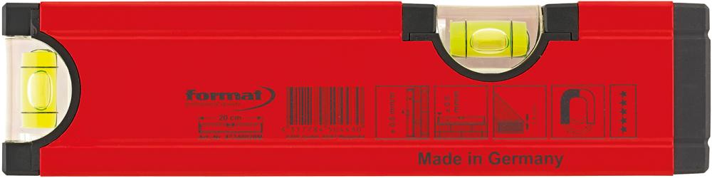 Wasserwaage mit Magnet 20cm FORMAT Produktbild img1 L