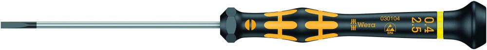 Elektronik- Schraubendreher ESD Schlitz 2,5x0,4x80mm Wera Produktbild img1 L