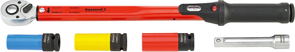 Drehmomentschlüssel-Satz 40-200Nm 1/2" 5-teilig FORMAT Produktbild img1 L