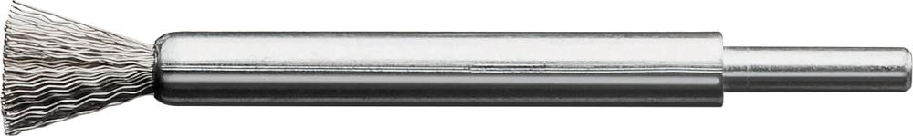 Pinselbürste Stahldraht gewellt 12x20/120x0,3mm Lessmann Produktbild img1 L