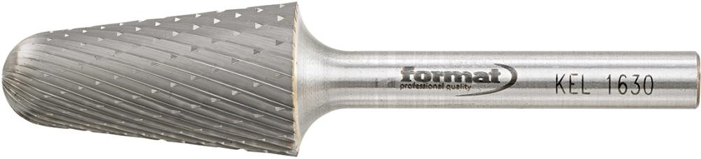 Frässtift HM Rundkegelform 1630 C 6mm 16x30mm FORMAT Produktbild img1 L