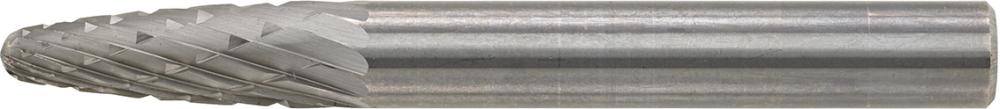 Hartmetallfrässtift (Rotorfräser) DIN 8033 – Schaft-Ø 6 mm, Rundbogenform RBF, Z Produktbild img1 L