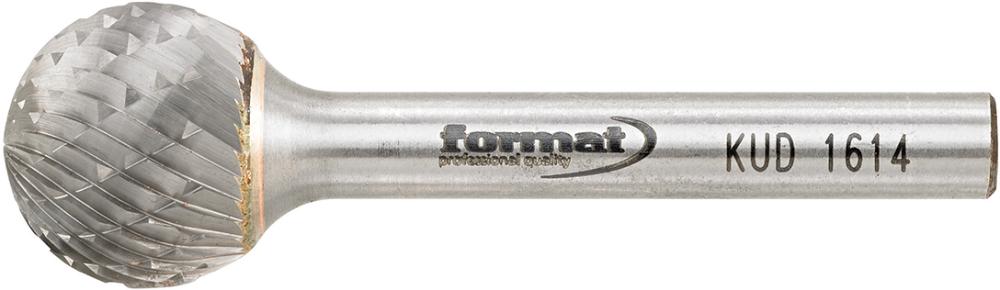 Frässtift HM kugelförmig 1614 C 6mm 16x14,3mm FORMAT Produktbild img1 L