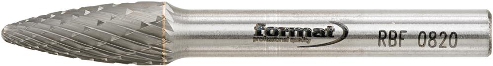 Frässtift HM Rundbogenform 0820 C 6mm 8x20mm FORMAT Produktbild img1 L