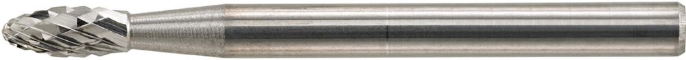 Hartmetall-Kleinfrässtift (Rotorfräser) DIN 8033 – Schaft-Ø 3 mm, Flammenform B, Produktbild img1 L