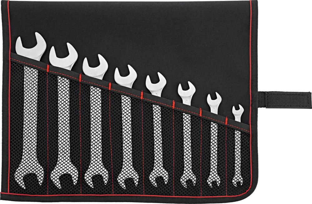 Doppelmaulschlüssel-Satz DIN3110 6-22mm 8-teilig in Rolltasche FORMAT Produktbild img1 L