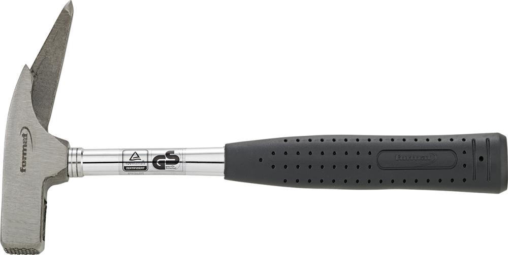 Latthammer poliert gerauht mit Nagelhalter Stahlrohrstiel 600g FORMAT Produktbild img1 L