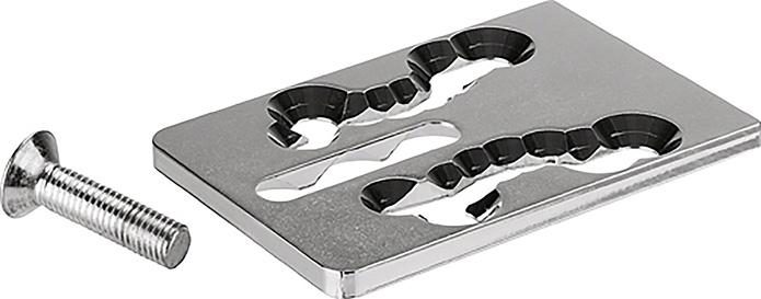 Adapterplatte, eckig Produktbild img1 L