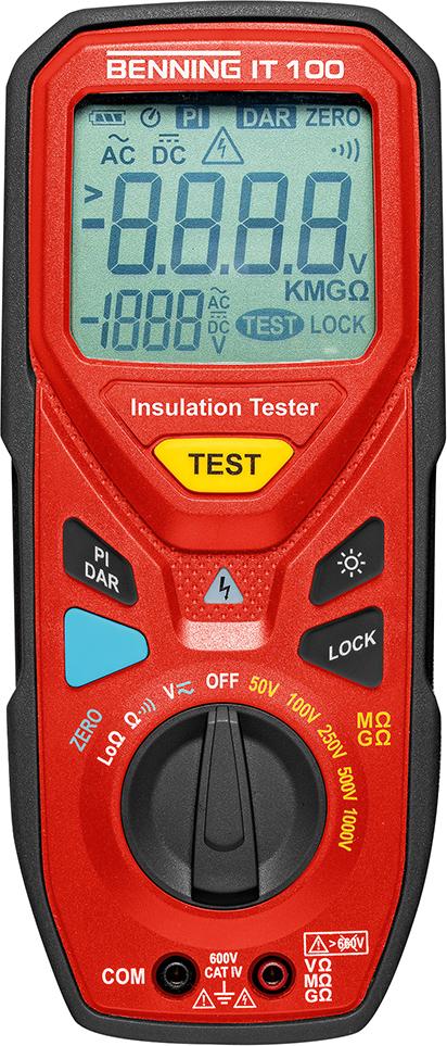 Isolationswiderstands- Messgerät IT 100 Benning Produktbild img1 L