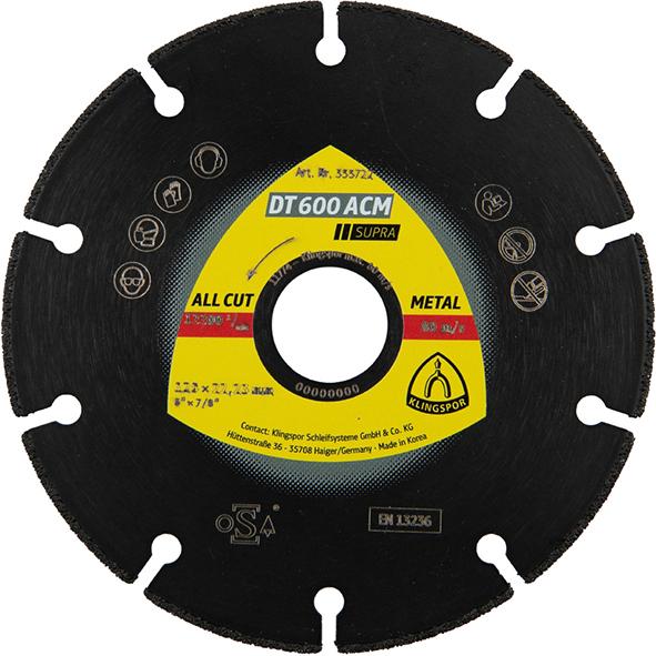 Diamanttrennscheibe DT 600 ACM Supra 230x1,6X22,23mm KLINGSPOR Produktbild img1 L