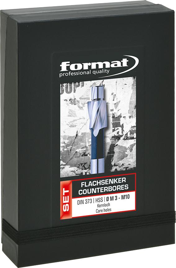 Flachsenker-Set Kernloch DIN373 M3-M10 FORMAT Produktbild img1 L