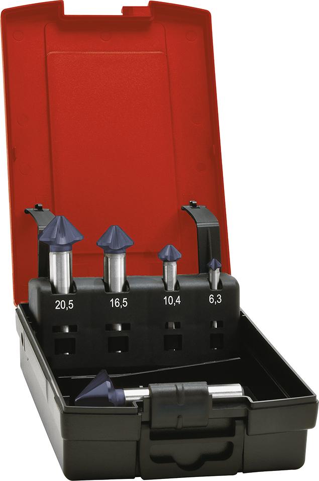 KegelsenkerSet DIN335C 90Grad 6,3-25,0mm TiAlN mit 3-4 ungleich geteilteSchneide Produktbild img1 L